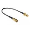 Delock Antennenkabel SMA Buchse zum Einbau - SMB Stecker 200 mm