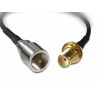 Delock Antennenkabel SMA Buchse zum Einbau - FME Stecker 200 mm