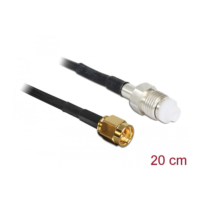 Delock Antennenkabel SMA Stecker - FME Buchse RG-174 200 mm
