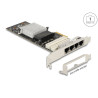 Delock PCI Express x4 Netzwerkkarte Gigabit LAN 4 x RJ45 Port Bypass i350