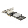 Delock PCI Express x4 Netzwerkkarte Gigabit LAN 4 x RJ45 Port Bypass i350