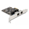Delock PCI Express x1 Netzwerkkarte Gigabit LAN 2 x RJ45 RTL8111