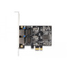 Delock PCI Express x1 Netzwerkkarte Gigabit LAN 2 x RJ45 RTL8111