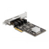 Delock PCI Express x4 Netzwerkkarte Gigabit LAN 4 x RJ45 RTL8111