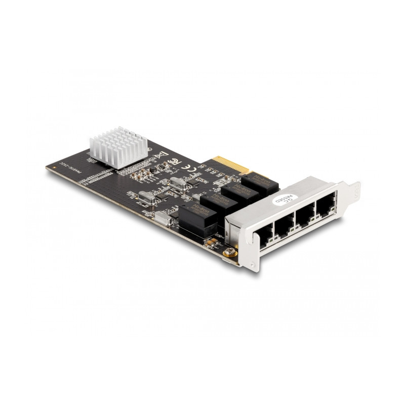 Delock PCI Express x4 Netzwerkkarte Gigabit LAN 4 x RJ45 RTL8111