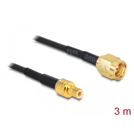 Delock Antennenkabel SMA Stecker - SMB Buchse RG-174 3 m