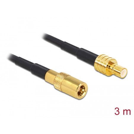 Delock Antennenkabel SMB Stecker - SMB Buchse RG-174 3 m