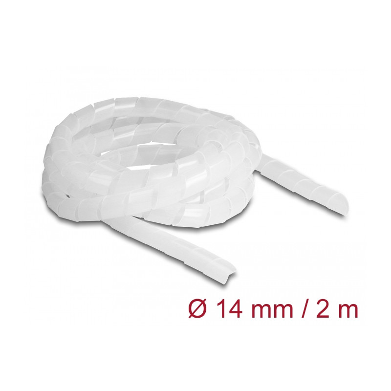 Delock Spiralschlauch flexibel 2 m x 14 mm transparent