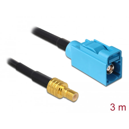 Delock Antennenkabel FAKRA Z Buchse - SMB Buchse RG-174 3 m
