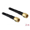 Delock Antennenkabel RP-SMA Stecker - RP-SMA Stecker LMR/RF195 2 m
