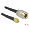 Delock Antennenkabel RP-SMA Stecker - N Buchse LMR195 1 m