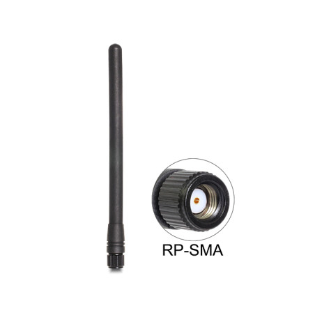 Delock ZigBee 868 MHz Antenne RP-SMA 2 dBi omnidirektional starr
