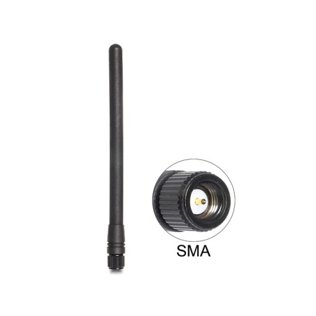 Delock ZigBee 868 MHz Antenne SMA 2 dBi omnidirektional starr