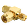 Delock SMA Stecker - SMA Stecker - SMA Buchse T-Stück