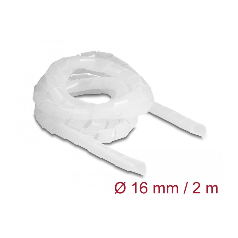 Delock Spiralschlauch flexibel 2 m x 16 mm transparent