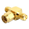 Delock SMA Buchse - SMA Stecker - SMA Buchse T-Stück