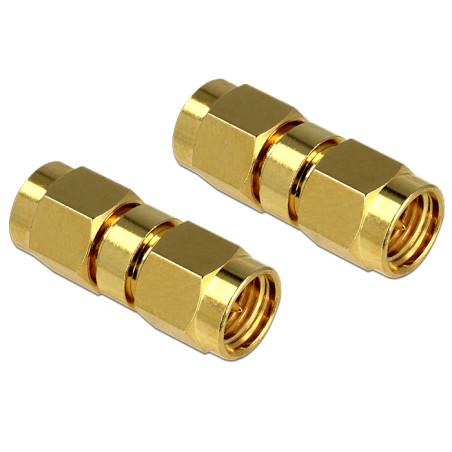 Delock Adapter SMA Stecker zu SMA Stecker