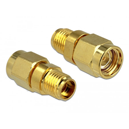 Delock Adapter RP-SMA Stecker - SMA Buchse