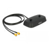 Delock Antennenfuß SMA Stecker - SMA Buchse LTE MIMO 1 m schwarz low loss