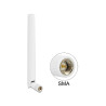 Delock LTE Antenne SMA Stecker 1 - 2,5 dBi omnidirektional mit Kippgelenk weiß