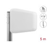 Delock LTE Band 20/1/3/7 Antenne N Buchse 8 ~ 9 dBi 5 m RG-58 direktional weiß outdoor