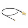 Delock Antennenkabel SMA Buchse zum Einbau zu I-PEX Inc., MHF® I Stecker 1.37 35 cm Gewindelänge 10 mm