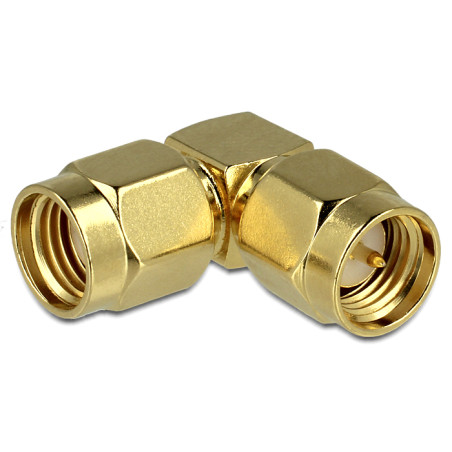 Delock Adapter RP-SMA Stecker - SMA Stecker 90°