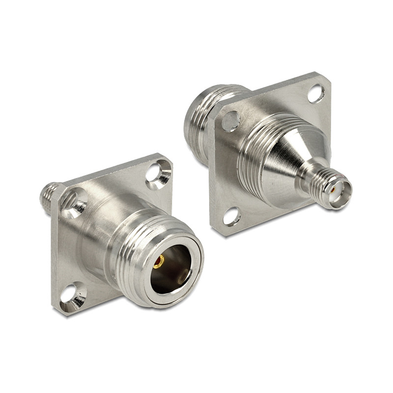 Delock Adapter N Buchse - SMA Buchse zum Einbau 36,50 mm