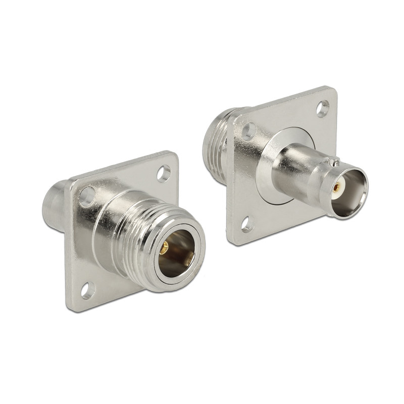 Delock Adapter N Buchse 50 Ohm - BNC Buchse 50 Ohm zum Einbau