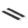 Delock Klettband selbstklebend mit Haft- und Flauschband L 1 m x B 25 mm schwarz