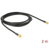 Delock Antennenkabel SMA Stecker - SMA Stecker LMR195 2 m
