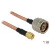 Delock Antennenkabel N Stecker - SMA Stecker RG-142 1 m low loss
