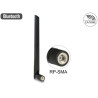 Delock WLAN 802.11 ac/a/h/b/g/n Antenne RP-SMA Stecker 3 - 5 dBi omnidirektional mit Kippgelenk schwarz