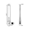 Delock WLAN 802.11 ac/a/h/b/g/n Antenne RP-SMA Stecker 3 - 5 dBi omnidirektional mit Kippgelenk schwarz