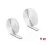 Delock Klettband selbstklebend mit Haft- und Flauschband L 5 m x B 20 mm weiß