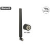 Delock WLAN 802.11 ac/a/h/b/g/n Antenne RP-SMA Stecker 5 - 7 dBi omnidirektional drehbar mit Kippgelenk schwarz