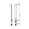 Delock WLAN 802.11 ac/a/h/b/g/n Antenne RP-SMA Stecker 5 - 7 dBi omnidirektional drehbar mit Kippgelenk schwarz