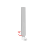 Delock WLAN 802.11 ac/a/h/b/g/n Antenne RP-SMA Stecker 5 - 7 dBi omnidirektional drehbar mit Kippgelenk schwarz