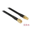 Delock Antennenkabel SMA Stecker - SMA Buchse CFD/RF200 0,9 m low loss