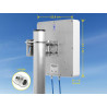 Delock LTE MIMO Antenne 2 x N Buchse 8 dBi direktional mit Anschlusskabel RG-402 37 cm outdoor beige