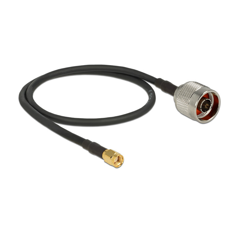 Delock Antennenkabel N Stecker - RP-SMA Stecker CFD200 0,5 m low loss