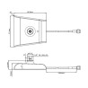 Delock Antennenfuß SMA Stecker - SMA Buchse 1 m low loss schwarz