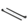 Delock Kabelbinder wiederverwendbar hitzebeständig L 150 x B 7,5 mm 100 Stück schwarz