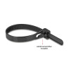 Delock Kabelbinder wiederverwendbar hitzebeständig L 150 x B 7,5 mm 100 Stück schwarz