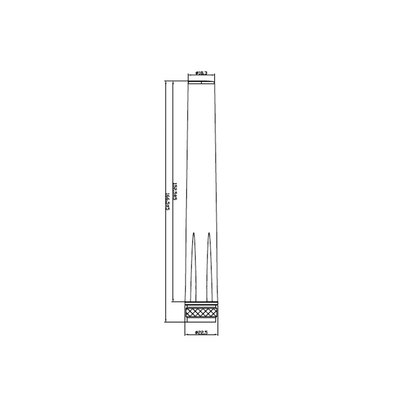 Delock LTE Antenne N Stecker 2,5 dBi omnidirektional starr weiß outdoor Delock