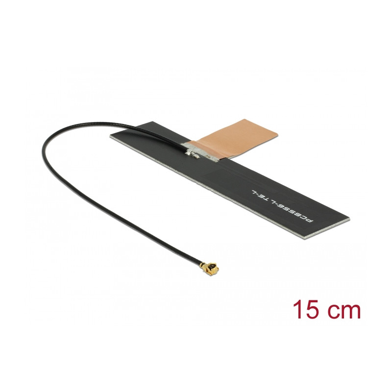 Delock LTE Antenne I-PEX Inc., MHF® I Stecker 0,5 - 2,0 dBi 1.13 15 cm PCB intern Klebemontage
