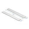 Delock Klettband selbstklebend mit Haft- und Flauschband L 10 m x B 20 mm weiß