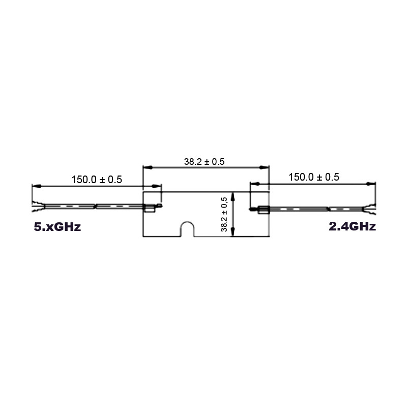 Delock WLAN 802.11 ac/a/h/b/g/n Doppelantenne 2 x I-PEX Inc., MHF® I Stecker 3 - 5 dBi 1.13 2 x 15 cm PCB intern Klebemontage