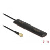 Delock LTE Antenne SMA 3 dBi omnidirektional starr schwarz Klebemontage