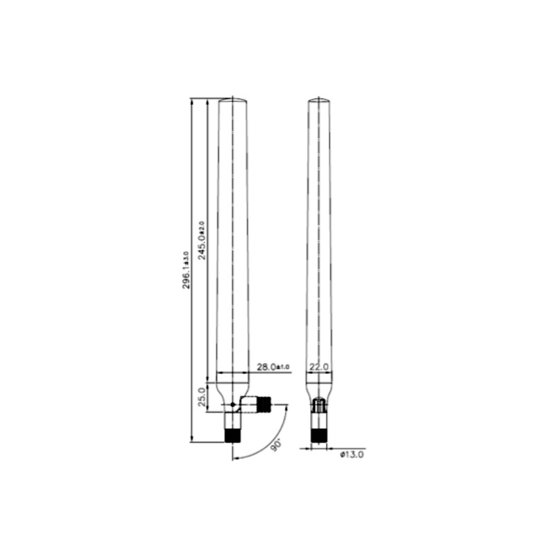 Delock WLAN 802.11 ac/a/h/b/g/n Antenne RP-SMA Stecker 5,5 - 9 dBi omnidirektional mit Kippgelenk schwarz